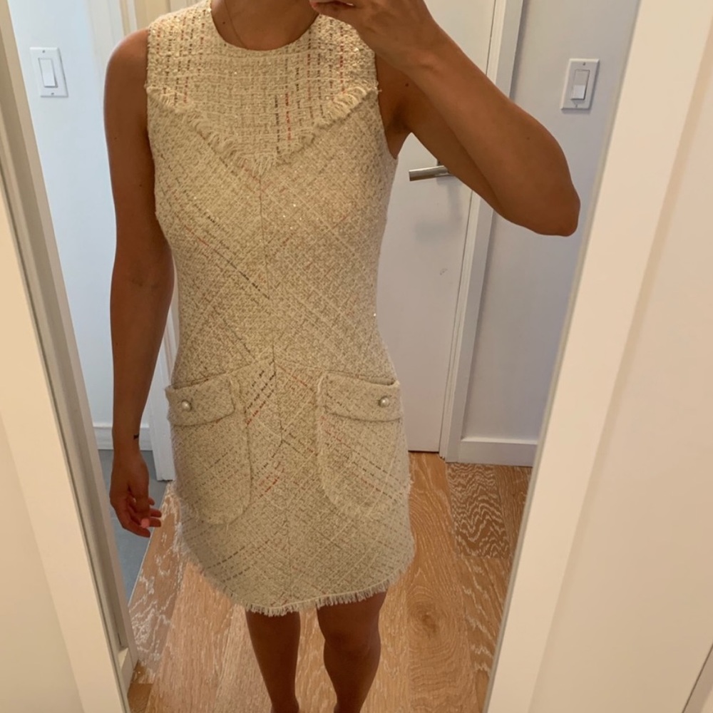 Tweed 🌈 Glistening Rainbow Dress Laundry by Shelli Segal Tweed Dress